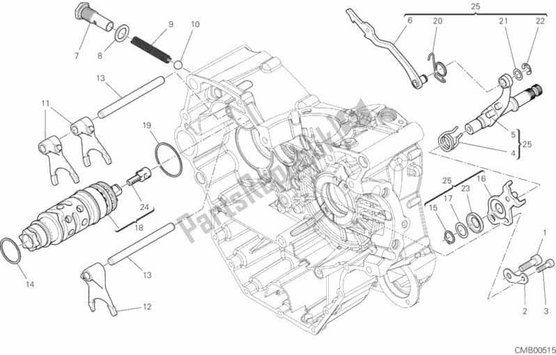 All parts for the Shift Cam - Fork of the Ducati Scrambler 1100 Sport USA 2018